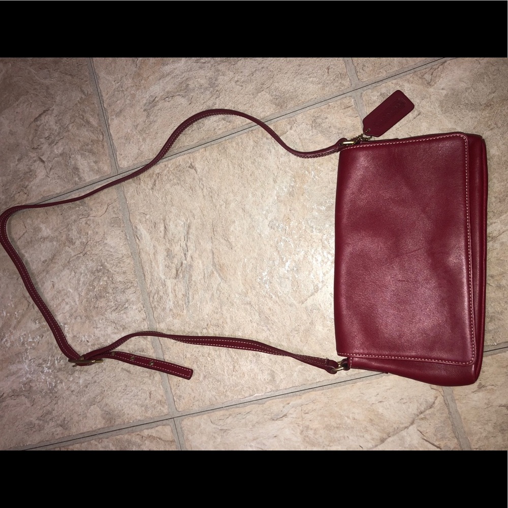 Red Coach Crossbody Bag